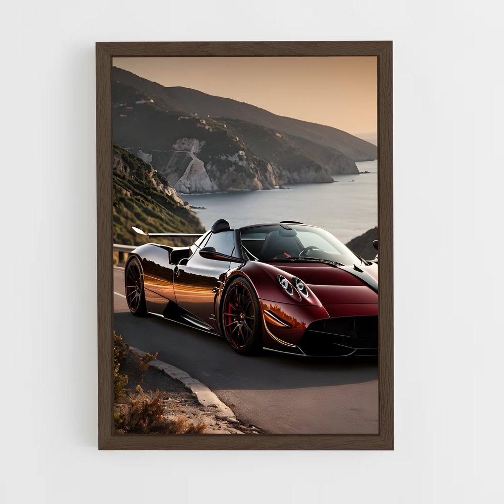 Poster Huayra BC Roadster Éblouissant – affiche Pagani (vue 5)